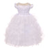 Rainkids Little Girls White Ruffles Virgin Mary Embroidery Baptism Dress 2-6 - SophiasStyle.com